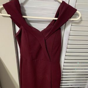 Maroon tight dress